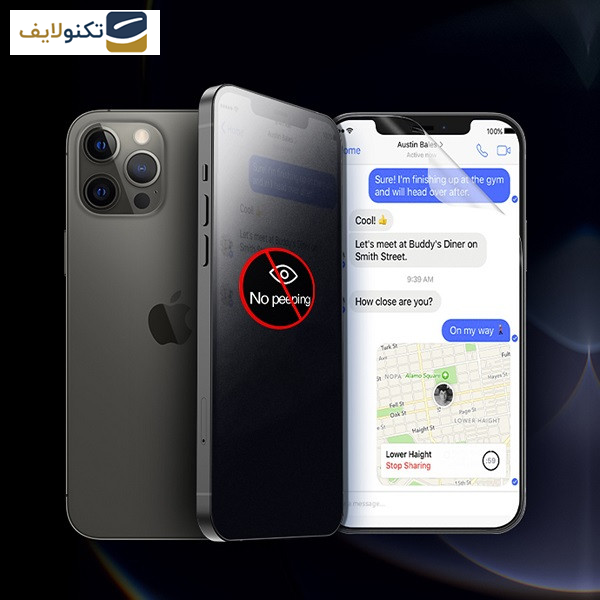 گلس حریم شخصی گوشی گوگل Pixel 8a راک اسپیس مدل HyPRV  - Privacy screen protector Rockspace model HyPRV suitable for Google Pixel 8a mobile phone